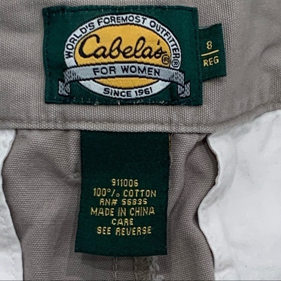 Cabela’s Shorts Adult 8 Beige Cargo Women - Picture 6 of 8